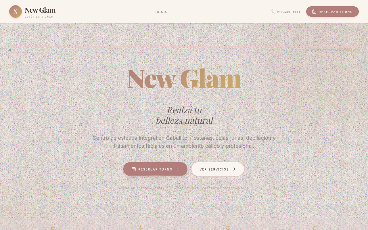 NEW GLAM · Centro de Estética
