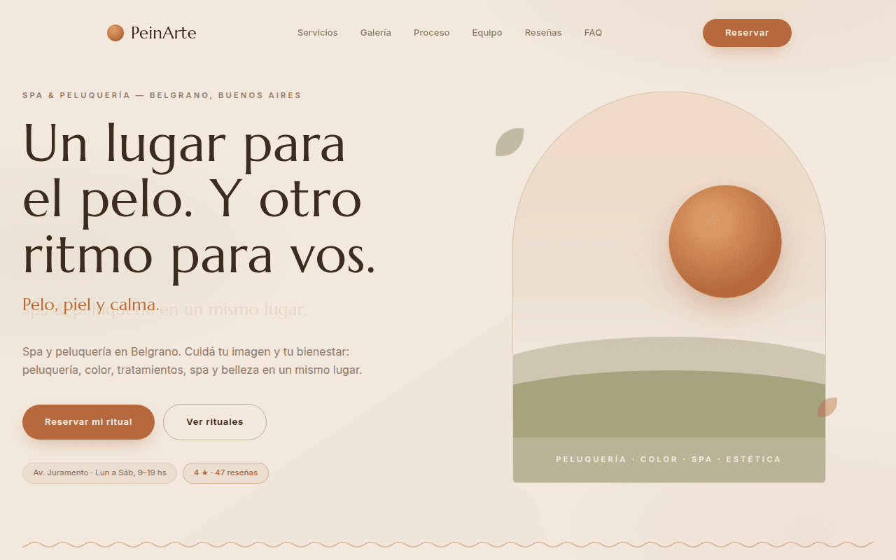 PeinArte · Spa & Hair